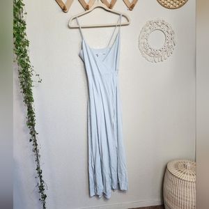 Susana Monaco V-Neck Wrap Midi Dress In Ice NWT Size XS